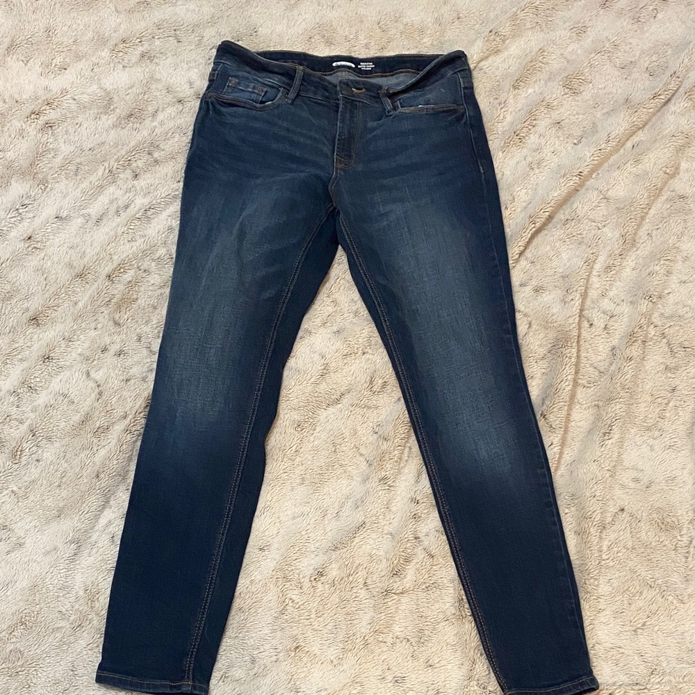 Old Navy Dark Blue Women's Skinny Jeans - Picture 1 of 4